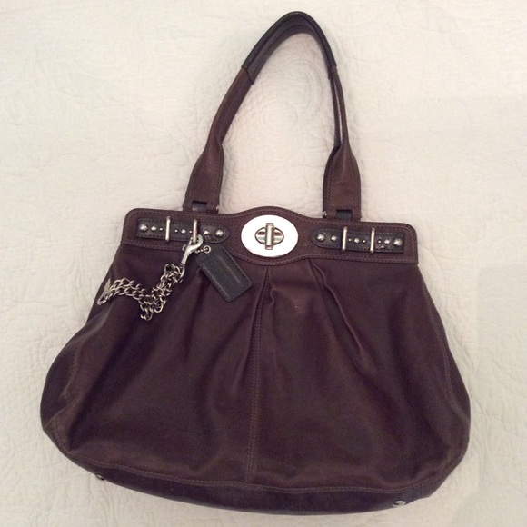 Coach limited edition pewter carryall EUC - Picture 2 of 8